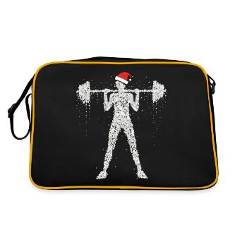 Entraînement d’haltérophilie Fitness Santa Hat Noël - Sac Retro - noir/or - Dos
