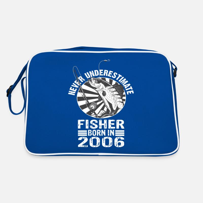 Never Underestimate Fisher born 2006 Retro Tasche