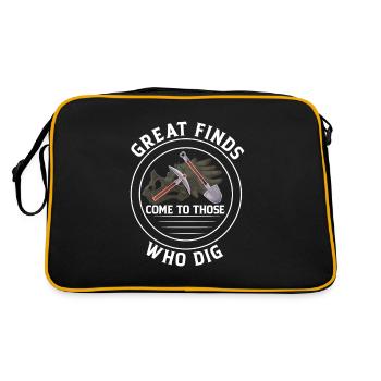 Great Finds Humour paléontologie drôle pour un - Sac Retro - noir/or - Dos