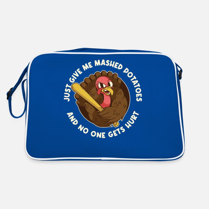 Give Me Mashed Potatoes Thanksgiving Gift Retro Bag