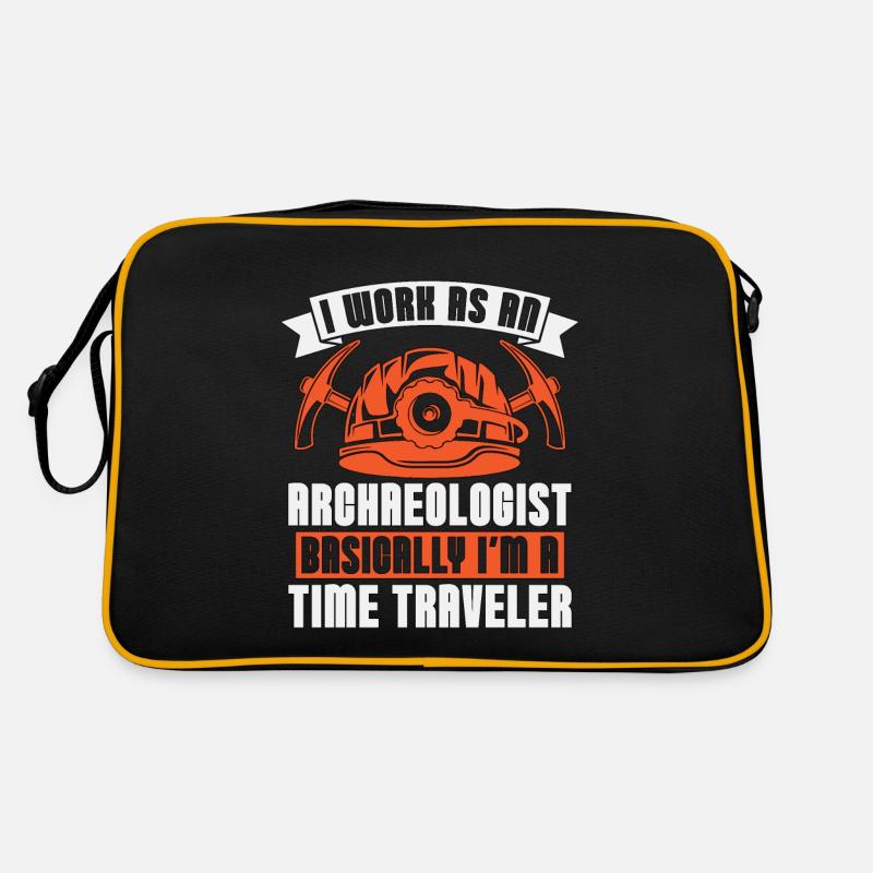 Archaeology I Work As Fossil Digging Archaeologist Retro Tasche