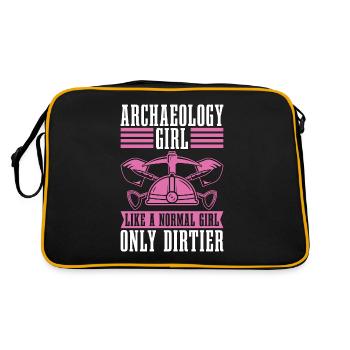 Fille d’archéologie comme une archéologue préhistorique - Sac Retro - noir/or - Dos