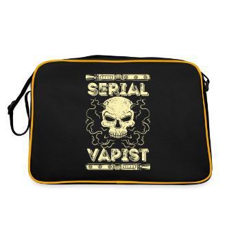 Vaping Serial Vapist E-cigarette - Sac Retro - noir/or - Dos