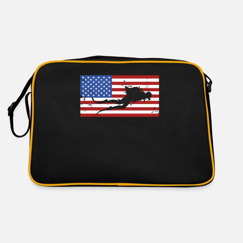 Plongée drapeau américain Sac Retro