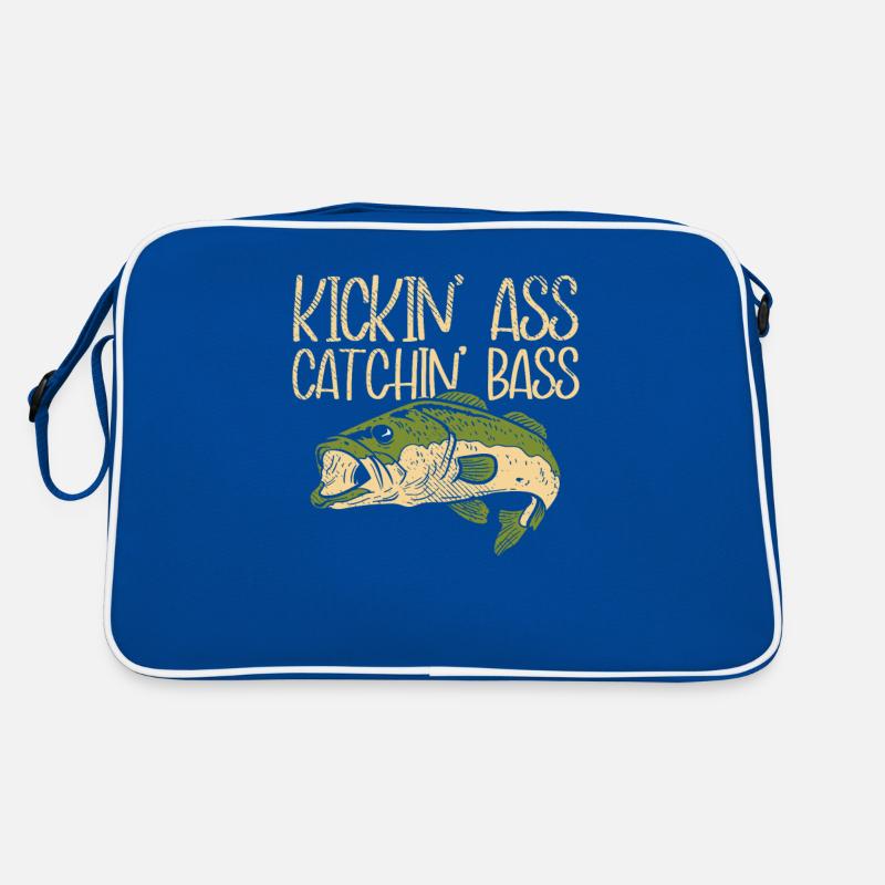 Kickin' Ass Cathin' Barsch Angeln Barschfischen Retro Tasche