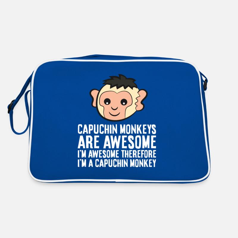 Kapuzineräffchen sind toll, deshalb bin ich ein Retro Tasche