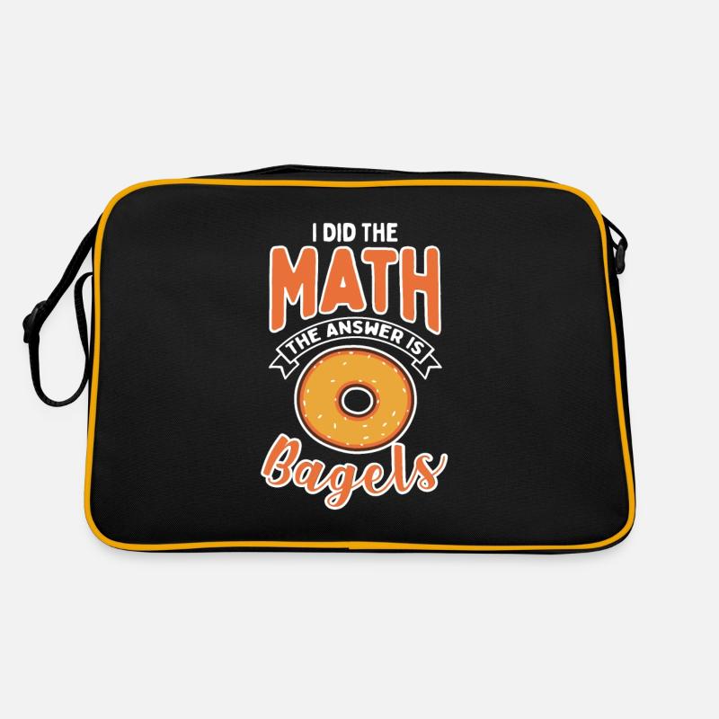 Math Bagel Nerd Bagels Professeur de mathématiques Sac Retro