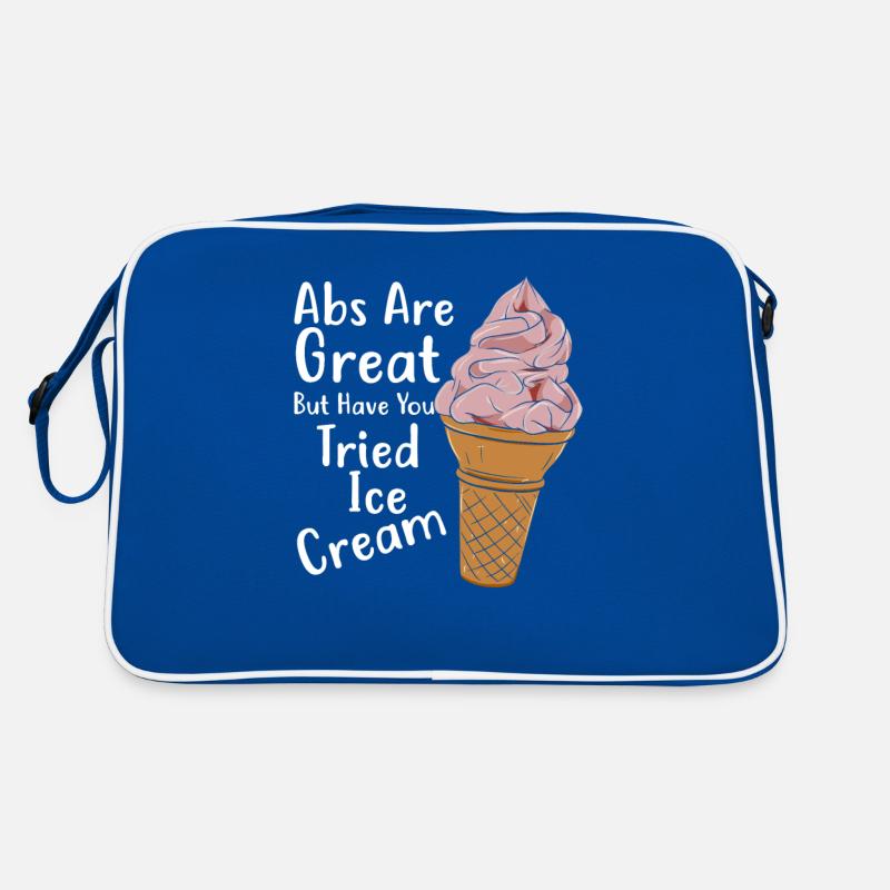 Crème glacée Cornet de glace Muscles abdominaux Camion de crème glacée Sac Retro