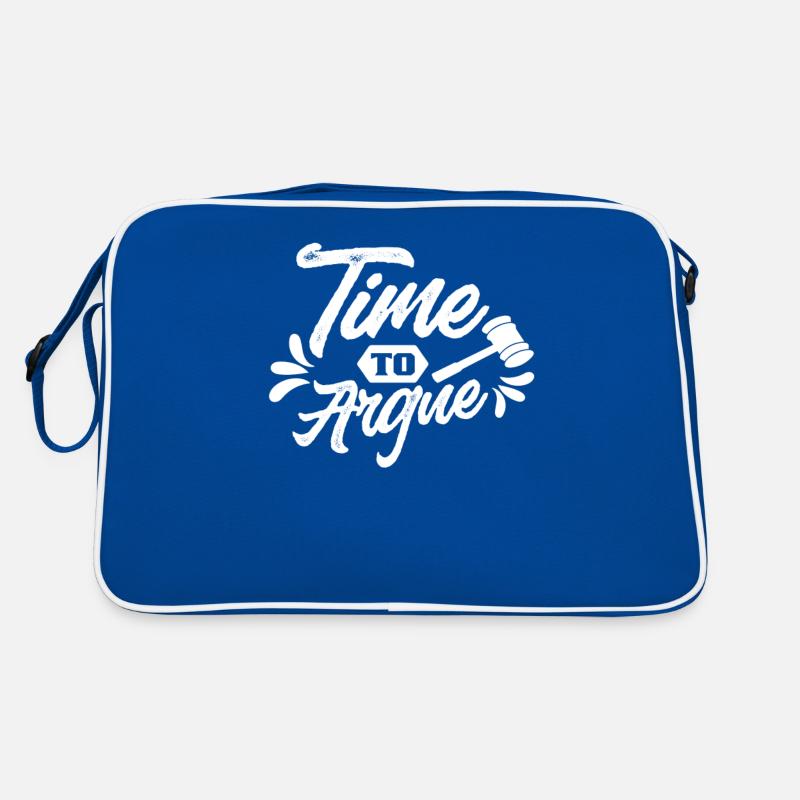 Zeit Zu Argumentieren Sarkastisch Anwalt Argument Retro Tasche