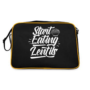 Start Eating Lentils Lentil Soup - Retro Bag - black/gold - Back