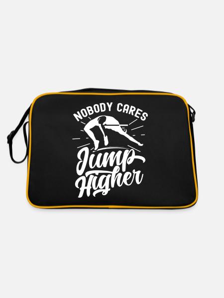 Personne ne s’en soucie Sauter plus haut Saut en hauteur - Sac Retro - noir/or - Dos