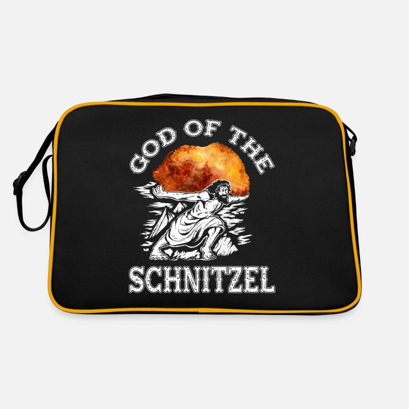 God of the Schnitzel - funny schnitzel Retro Bag