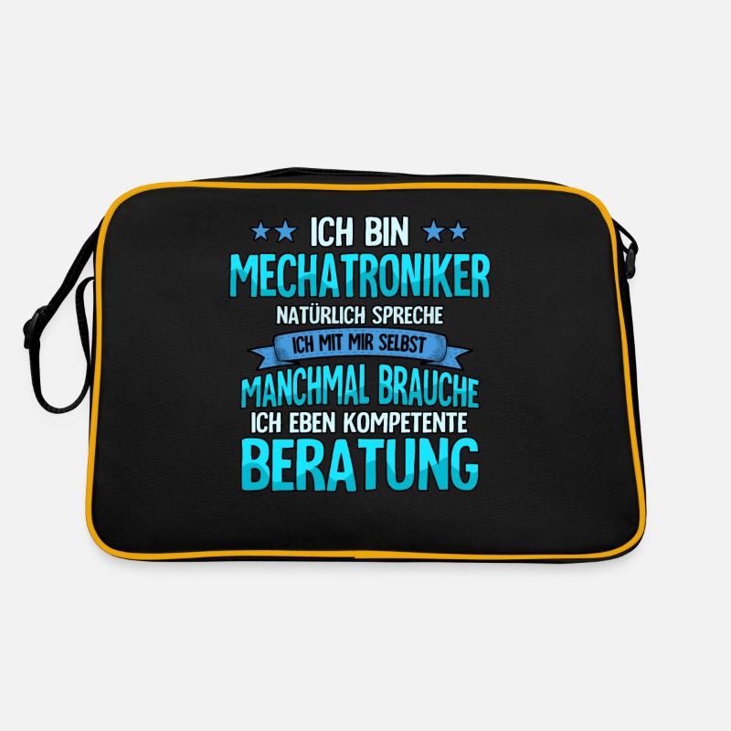 Mechatroniker - Retro Tasche - Schwarz/Gold