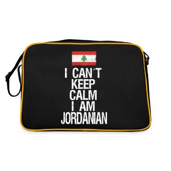 Je n’arrive pas à garder mon calme, je suis jordanien - Sac Retro - noir/or - Dos