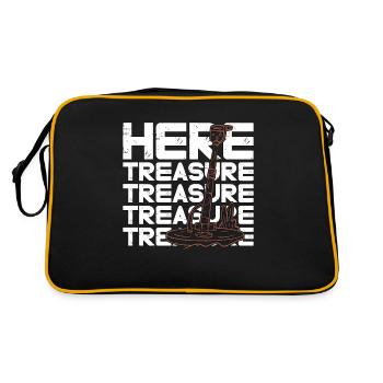 Détecteur de métaux ici Détecteur de trésor - Sac Retro - noir/or - Dos