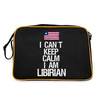 Je n’arrive pas à garder mon calme, je suis libyen - Sac Retro - noir/or - Dos