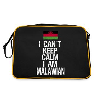 Je n’arrive pas à garder mon calme, je suis le Malawi - Sac Retro - noir/or - Dos