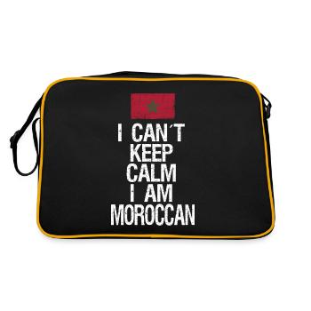 Je ne peux pas rester calme Je suis marocain - Sac Retro - noir/or - Dos