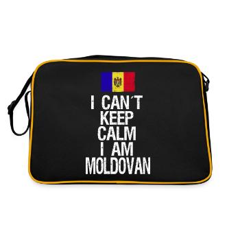 I can not Keep Calm I am Moldovan - Retro Bag - black/gold - Back