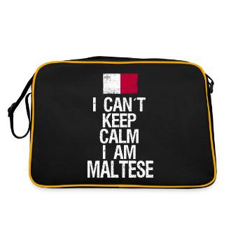 Je ne peux pas rester calme Je suis Mateser - Sac Retro - noir/or - Dos