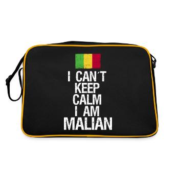 I can not Keep Calm I am Malier - Retro Bag - black/gold - Back