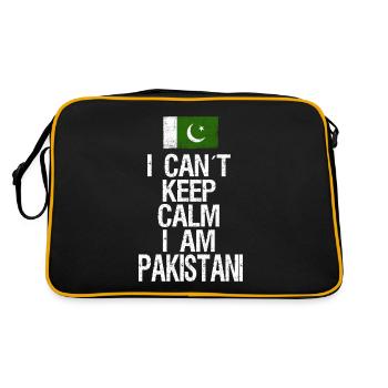 I can not Keep Calm I am Pakistani - Retro Bag - black/gold - Back