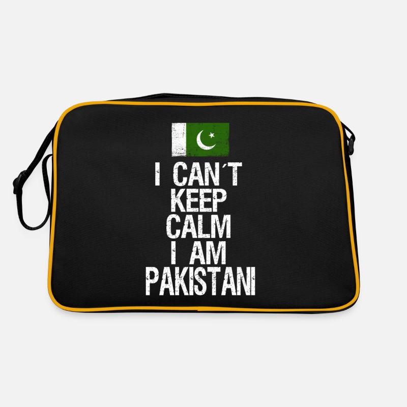 I can not Keep Calm I am Pakistani Retro Bag