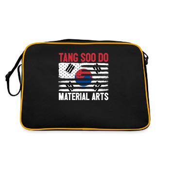 Tang so Do Martial Arts Karate Fighter Korean - Retro Bag - black/gold - Back