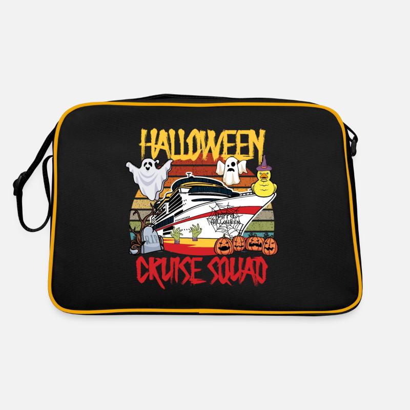 Halloween Cruise Squad Gummiente Jagd Schiff Bootf Retro Tasche