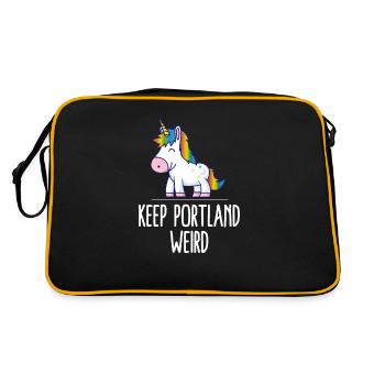 Gardez Portland Weird Unicorn Liberal Excenter Weird - Sac Retro - noir/or - Dos