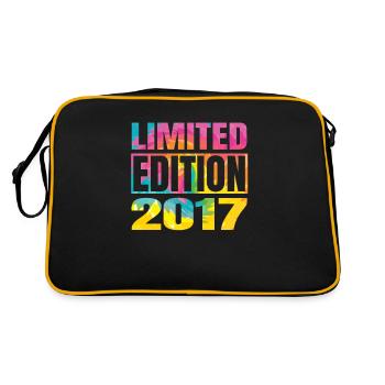 Limited Edition 2017 Graffiti - Retro Tasche - Schwarz/Gold - Hinten