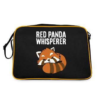 Red Panda Lover Red Panda Whisperer Cute Red Panda - Retro Bag - black/gold - Back