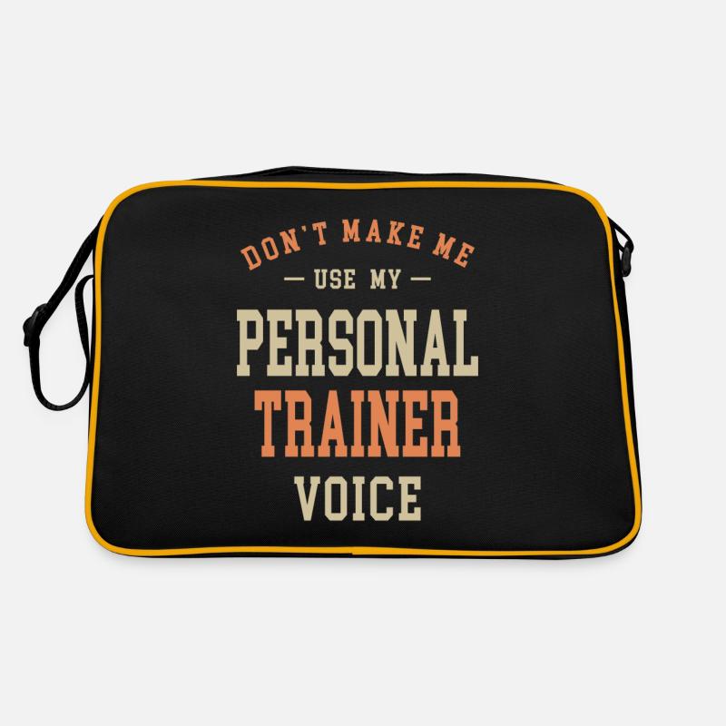 Personal Trainer Job Beruf Geburtstagsarbeiter Retro Tasche