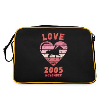 Love Horse Riding Birthday Novembre 2005 - Sac Retro - noir/or - Dos