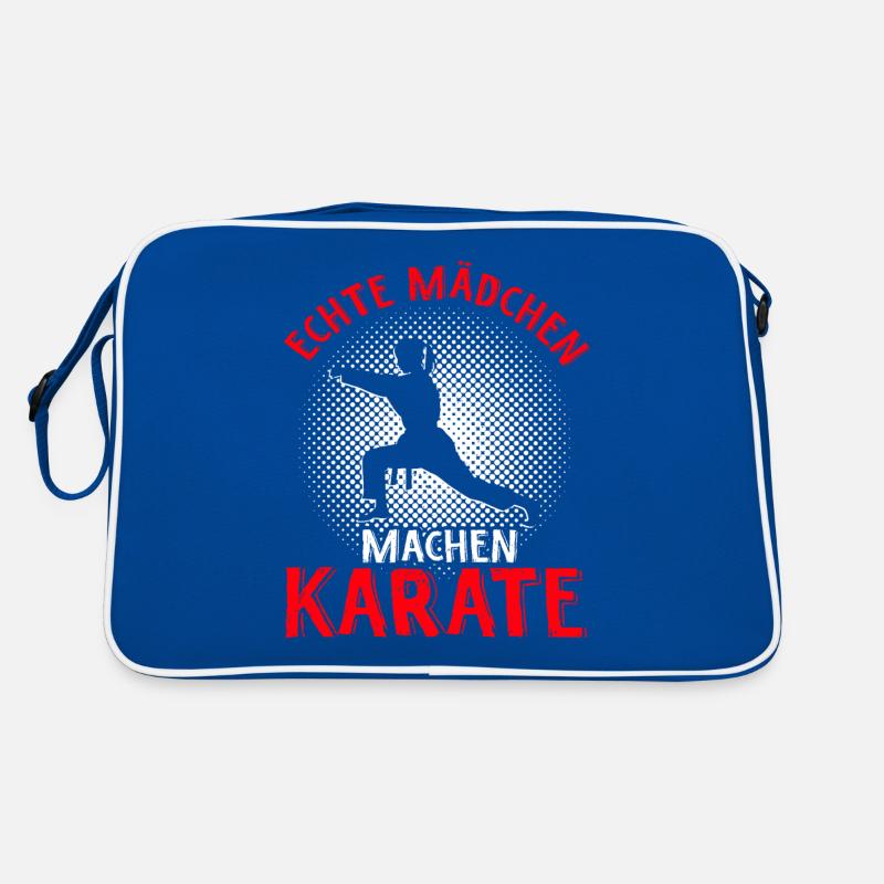 Mädchen Karate Kampfsport Geschenk Retro Tasche