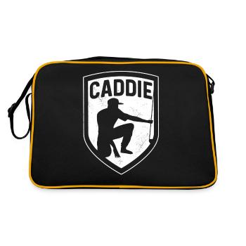 Caddie Golfeur Golfen Profession de golf - Sac Retro - noir/or - Dos