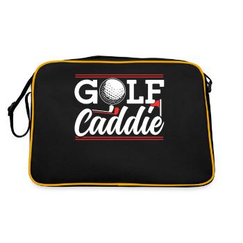 Golf Caddie Golfeur Profession de golfeur - Sac Retro - noir/or - Dos