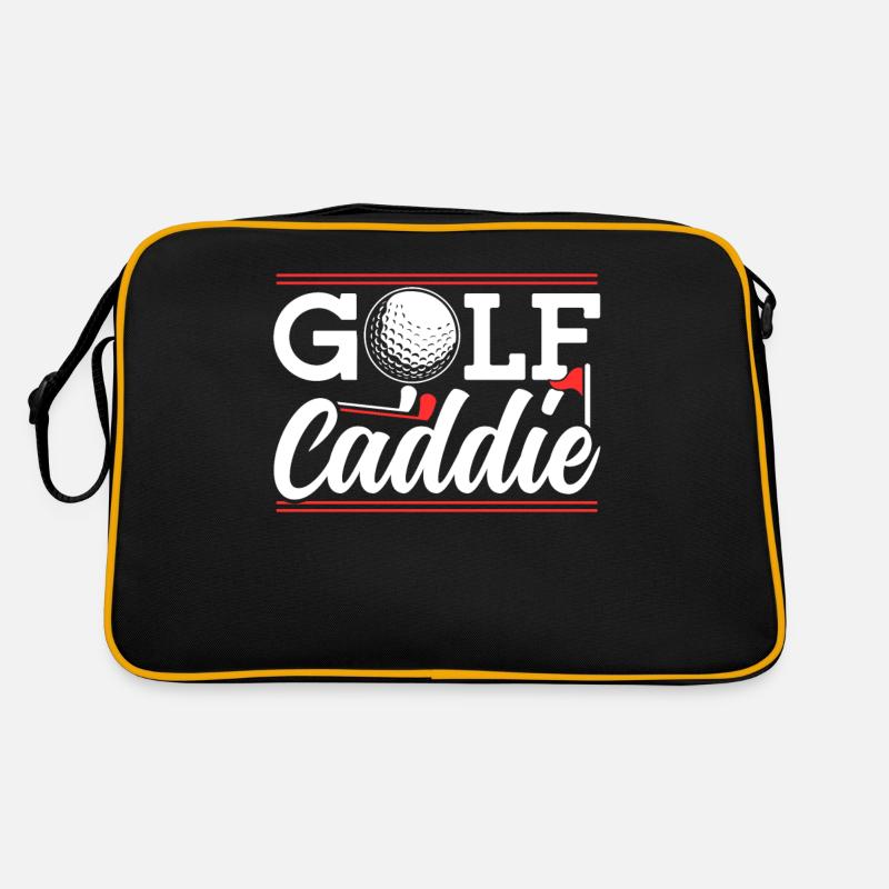 Golf Caddie Golfeur Profession de golfeur Sac Retro