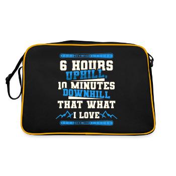Ski touring Skiing in the hinterland - Retro Bag - black/gold - Back
