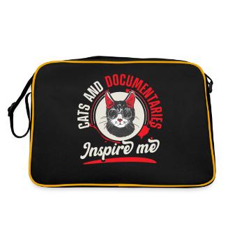 Animaux de compagnie en fourrure Chat Amoureux des chats - Sac Retro - noir/or - Dos