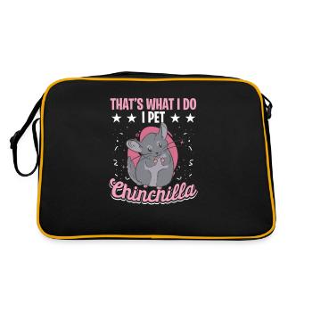 Chinchillin Spirit Grey Chinchilla Pet Zoow - Sac Retro - noir/or - Dos