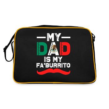 Mexico May 5 Fiesta Burrito Mexican Father - Retro Bag - black/gold - Back