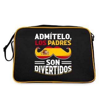 Spanish Papa Daddy Best Daddy - Retro Bag - black/gold - Back