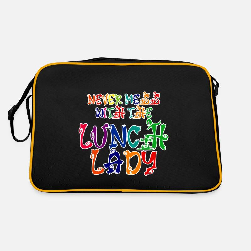 Never Mess With The Lunch Lady 2 Retro Bag