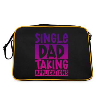 Single Dad Taking Application 4 - Retro Bag - black/gold - Back