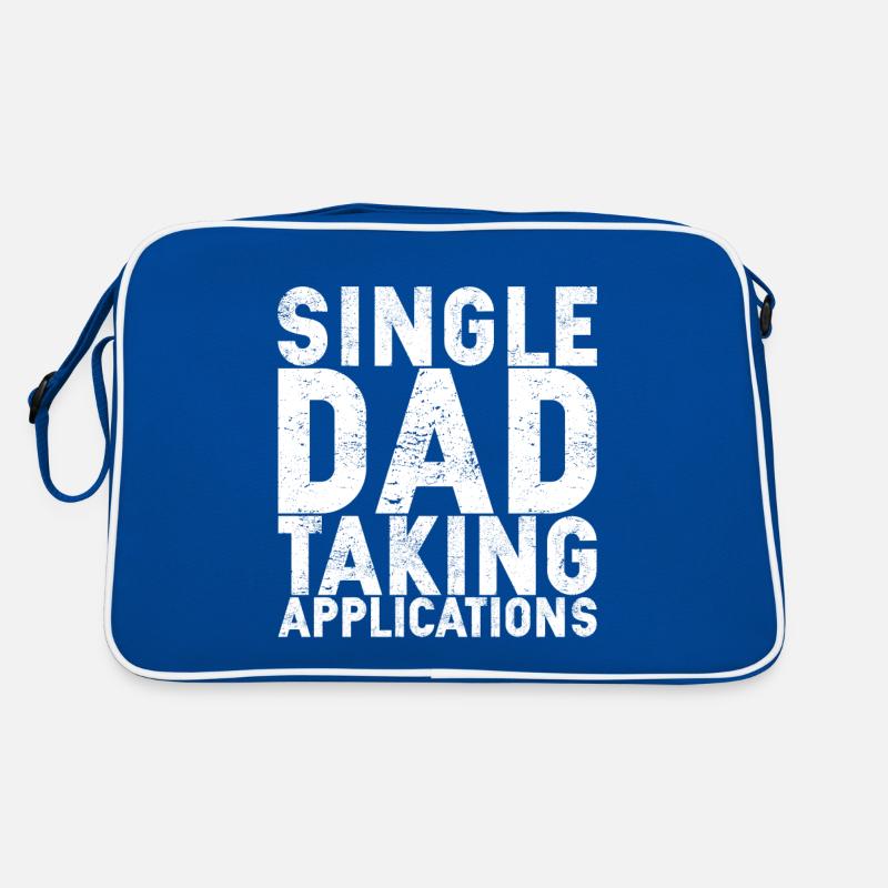 Single Dad Taking Application Retro Bag