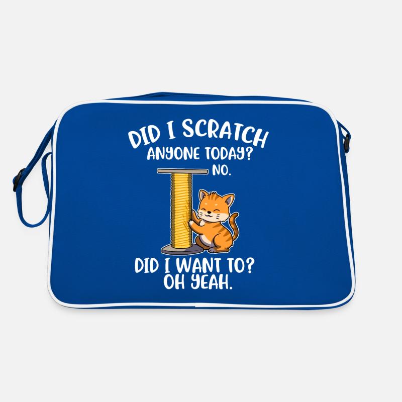 Did I Scratch Anyone Today Cat Gift Retro Bag