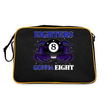 Eighters Gonna Eight Champion Squid - Retro Tasche - Schwarz/Gold - Hinten