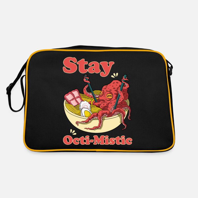 Stay Octi-Mistic Noodly Squid Get Into Ramen Retro Tasche