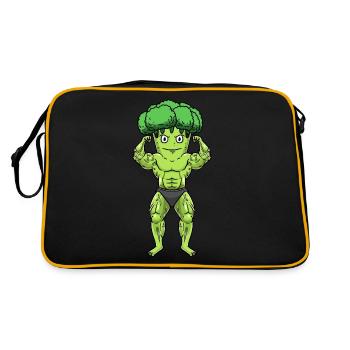 Brocoli Fitness Gym Motivation - Sac Retro - noir/or - Dos